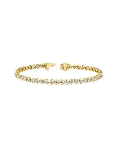 Lab Grown Diamonds 14k 2.57 Ct. Tw. Lab-grown Diamond Tennis Bracelet In Gold