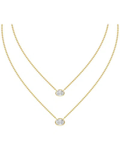 Lab Grown Diamonds 14k 2.66 Ct. Tw. Lab-grown Diamond Necklace In Gold