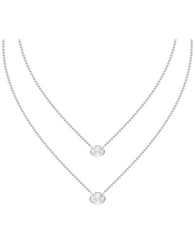 Lab Grown Diamonds 14k 2.66 Ct. Tw. Lab-grown Diamond Necklace In Pattern