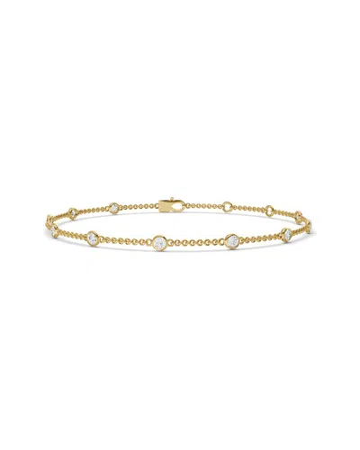 LAB GROWN DIAMONDS 14K 2.73 CT. TW. LAB-GROWN DIAMOND STATION BRACELET
