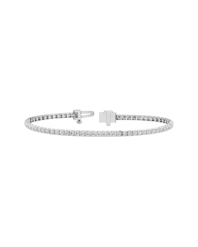 Lab Grown Diamonds 14k 2.91 Ct. Tw. Lab-grown Diamond Tennis Bracelet In Transparent