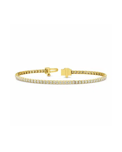 Lab Grown Diamonds 14k 2.91 Ct. Tw. Lab-grown Diamond Tennis Bracelet In Gold