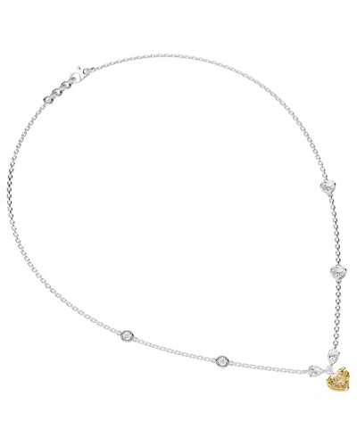 LAB GROWN DIAMONDS 14K 2.95 CT. TW. LAB-GROWN DIAMOND & GEMSTONE NECKLACE