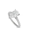 Lab Grown Diamonds 14k 3.36 Ct. Tw. Lab-grown Diamond Ring In Metallic
