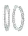 Lab Grown Diamonds 14k 3.00 Ct. Tw. Lab Grown Diamond Hoops