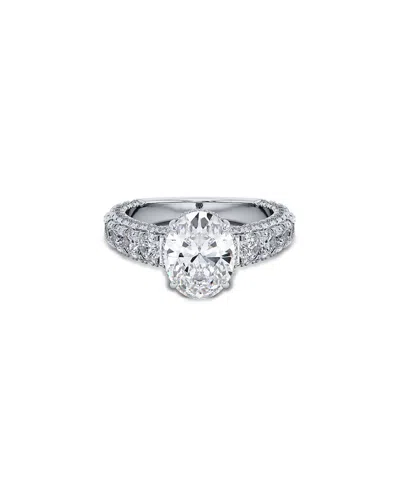 Lab Grown Diamonds 14k 3.20 Ct. Tw. Lab-grown Diamond Ring In Metallic