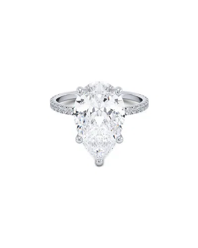 Lab Grown Diamonds 14k 3.50 Ct. Tw. Lab-grown Diamond Ring In Silver