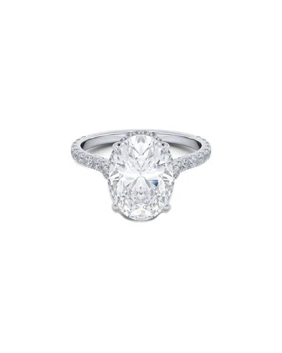 Lab Grown Diamonds 14k 3.70 Ct. Tw. Lab-grown Diamond Ring In Metallic