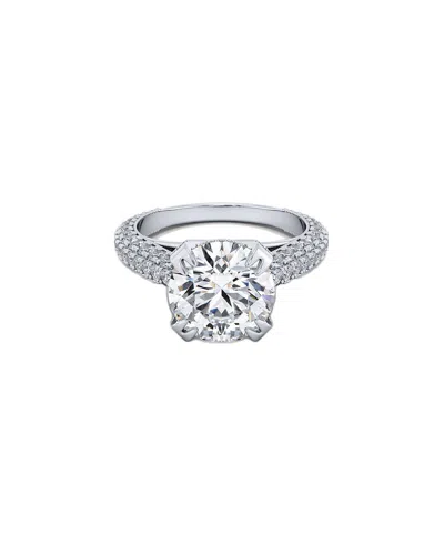 Lab Grown Diamonds 14k 3.70 Ct. Tw. Lab-grown Diamond Ring In Metallic