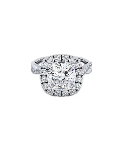 Lab Grown Diamonds 14k 3.90 Ct. Tw. Lab-grown Diamond Ring In Metallic