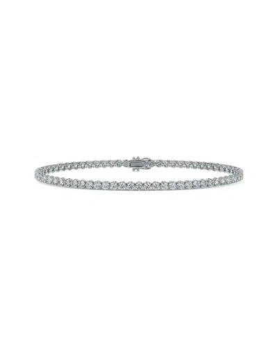 Lab Grown Diamonds 14k 3.00 Ct. Tw. Lab-grown Diamond Bracelet In Transparent