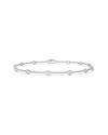 Lab Grown Diamonds 14k 3.00 Ct. Tw. Lab-grown Diamond Station Bracelet In Metallic