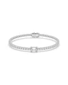 Lab Grown Diamonds 14k 3.00 Ct. Tw. Lab-grown Diamond Bracelet In Silver