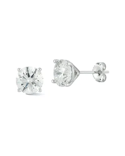 Lab Grown Diamonds 14k 3.00 Ct. Tw. Lab-grown Diamond Earrings In Metallic