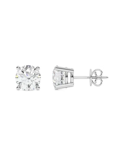 Lab Grown Diamonds 14k 3.00 Ct. Tw. Lab-grown Diamond Earrings In Metallic