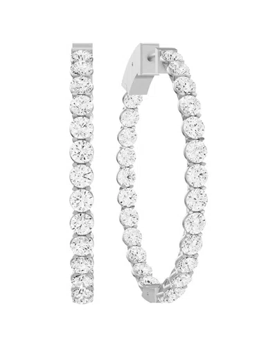 Lab Grown Diamonds 14k 3.00 Ct. Tw. Lab-grown Diamond Earrings In Metallic