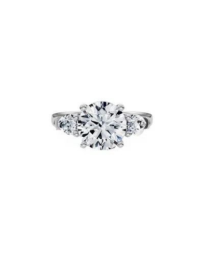 Lab Grown Diamonds 14k 3.00 Ct. Tw. Lab-grown Diamond Half-eternity Ring In Metallic