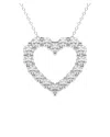 Lab Grown Diamonds 14k 3.00 Ct. Tw. Lab-grown Diamond Heart Pendant