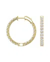 Lab Grown Diamonds 14k 3.00 Ct. Tw. Lab Grown Diamond Inside Out Hoops