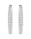 Lab Grown Diamonds 14k 3.00 Ct. Tw. Lab Grown Diamond Inside Out Hoops