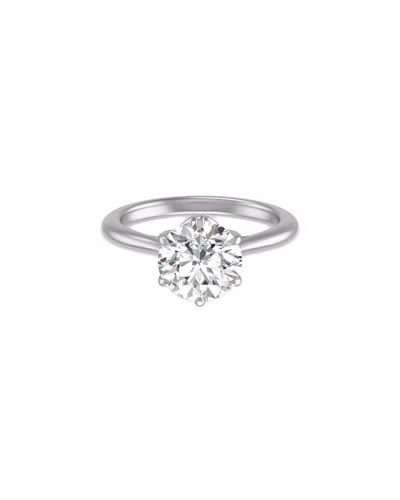 Lab Grown Diamonds 14k 3.00 Ct. Tw. Lab-grown Diamond Lianne Ring In Metallic