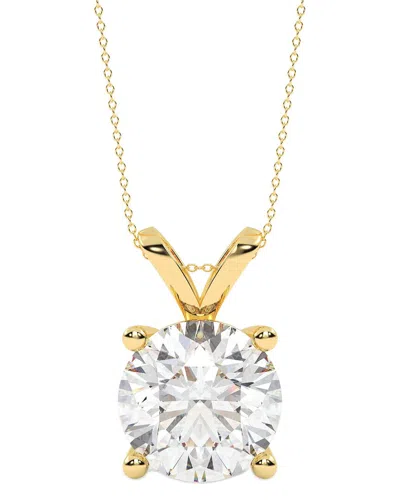 Lab Grown Diamonds 14k 3.00 Ct. Tw. Lab-grown Diamond Necklace In Gold