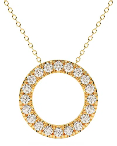 Lab Grown Diamonds 14k 3.00 Ct. Tw. Lab-grown Diamond Necklace In Brown
