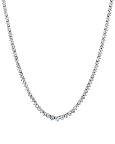 Lab Grown Diamonds 14k 3.00 Ct. Tw. Lab-grown Diamond Necklace In Metallic