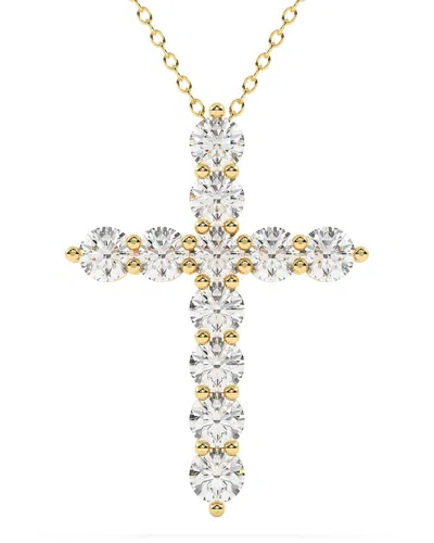 Lab Grown Diamonds 14k 3.00 Ct. Tw. Lab-grown Diamond Necklace In Gold