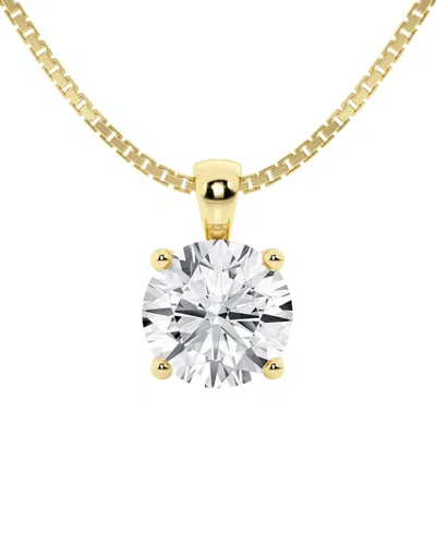 Lab Grown Diamonds 14k 3.00 Ct. Tw. Lab-grown Diamond Pendant Necklace In Gold