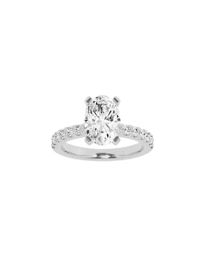 Lab Grown Diamonds 14k 3.00 Ct. Tw. Lab-grown Diamond Ring In Metallic