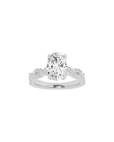 Lab Grown Diamonds 14k 3.00 Ct. Tw. Lab-grown Diamond Ring In Metallic