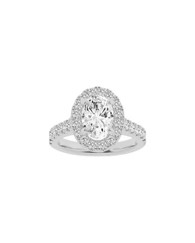 Lab Grown Diamonds 14k 3.00 Ct. Tw. Lab-grown Diamond Ring In Metallic