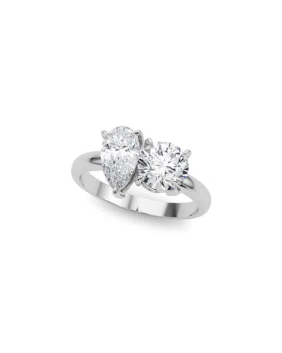 Lab Grown Diamonds 14k 3.00 Ct. Tw. Lab-grown Diamond Ring In Metallic