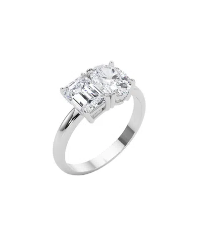 Lab Grown Diamonds 14k 3.00 Ct. Tw. Lab Grown Diamond Ring In Gray