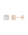 Lab Grown Diamonds 14k Rose Gold 3.00 Ct. Tw. Lab-grown Diamond Earrings In Gold