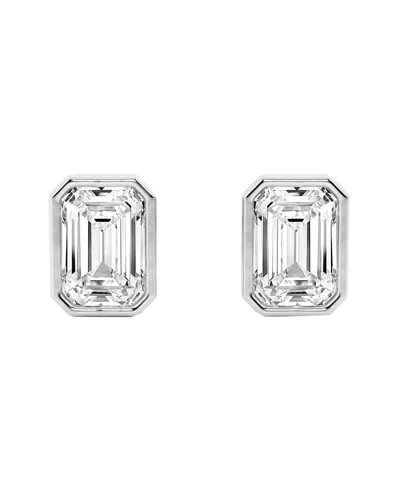 Lab Grown Diamonds 14k 3.00 Ct. Tw. Lab-grown Diamond Studs In Metallic