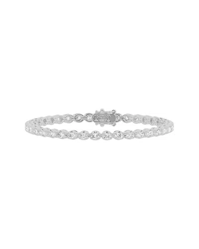 Lab Grown Diamonds 14k 3.00 Ct. Tw. Lab-grown Diamond Tennis Bracelet In Metallic