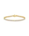 Lab Grown Diamonds 14k 10.00 Ct. Tw. Lab-grown Diamond Tennis Bracelet In Gold