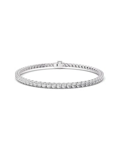 Lab Grown Diamonds 14k 3.00 Ct. Tw. Lab-grown Diamond Tennis Bracelet In Metallic