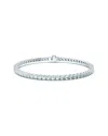Lab Grown Diamonds 14k 7.00 Ct. Tw. Lab-grown Diamond Tennis Bracelet In Silver