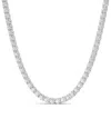 Lab Grown Diamonds 14k 5.00 Ct. Tw. Lab-grown Diamond Tennis Necklace In Metallic