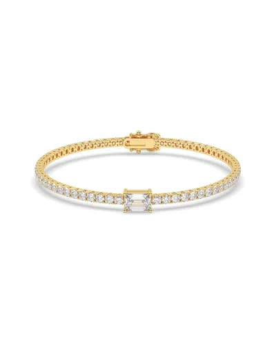 Lab Grown Diamonds 14k 3.00 Ct. Tw. Lab-grown Diamond Bracelet In Pattern