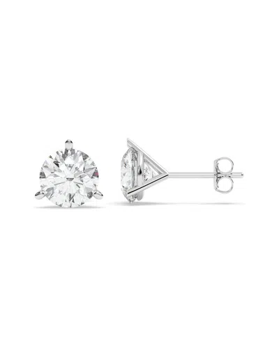 Lab Grown Diamonds 14k 3.00 Ct. Tw. Lab-grown Diamond Earrings In Metallic