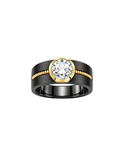Lab Grown Diamonds 14k 3.00 Ct. Tw. Lab-grown Diamond Solitaire Ring In Black