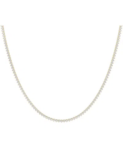 Lab Grown Diamonds 14k 3.00 Ct. Tw. Lab-grown Diamond Tennis Necklace In Gold
