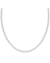 Lab Grown Diamonds Dnu 14k 30.00 Ct. Tw. Lab-grown Diamond Necklace In Silver