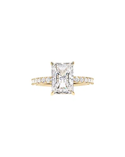Lab Grown Diamonds 14k 3.07 Ct. Tw. Lab-grown Diamond Bridal Ring In Gold