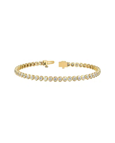 Lab Grown Diamonds 14k 3.08 Ct. Tw. Lab-grown Diamond Tennis Bracelet In Gold