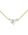 Lab Grown Diamonds 14k 3.12 Ct. Tw. Lab-grown Diamond Pendant Necklace In Gold